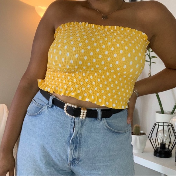 Yellow cropped top - Picture 1 of 2